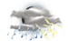 Mostly cloudy w/ t-storms